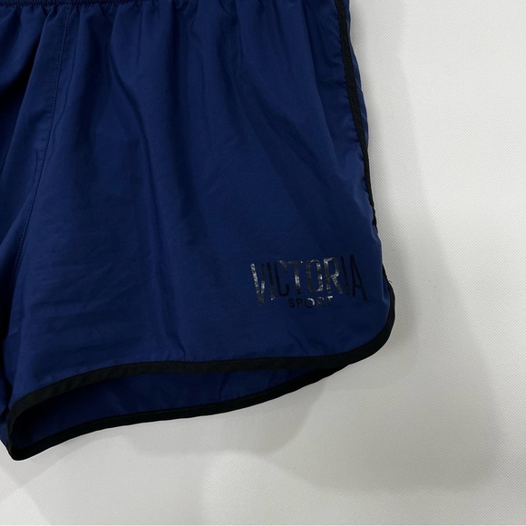 Victoria's Secret Sport The Player Run Short Size Medium Navy Blue With Liner - Picture 4 of 7